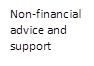 Non-financial advice and support